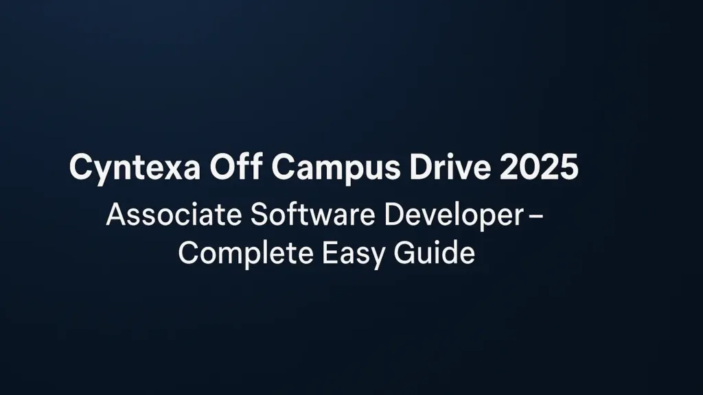 Cyntexa Off Campus Drive 2025