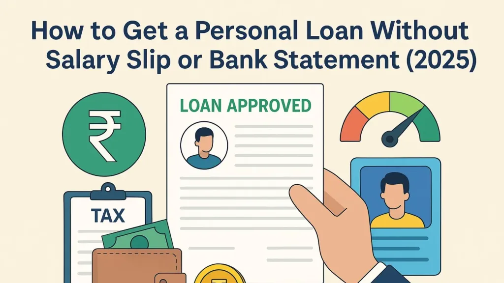 Personal Loan Without Salary Slip or Bank Statement