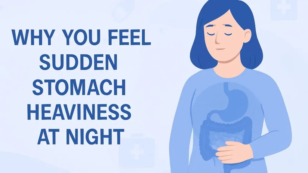 Stomach heaviness at night